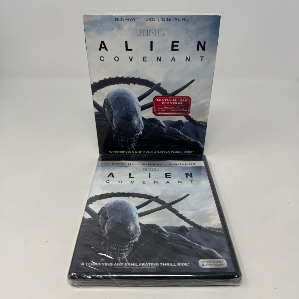 Alien Covenant 4K Ultra HD Blu-ray DVD Digital Ridley Scott New Sealed Slipcover